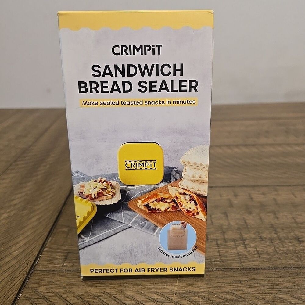 Crimpit Sandwich Bread Sealer + Toaster Mesh - Good For Toaster And Air Fryer
